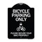 Signmission Bicycle Parking Please Secure Your Bike Properly Heavy-Gauge Aluminum Sign, 24" x 18", BW-1824-24317 A-DES-BW-1824-24317 - alternate 1